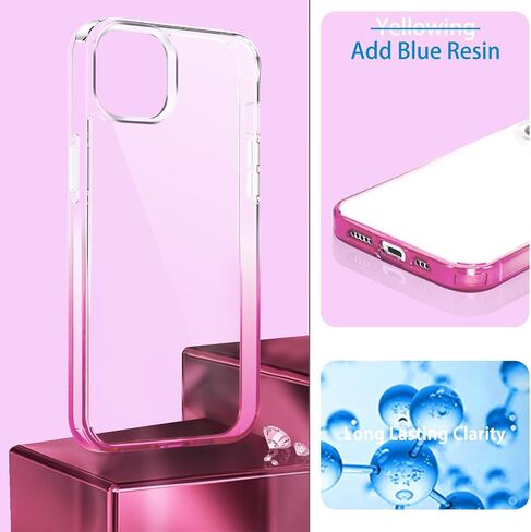 JJGoo متوافق مع حافظة iPhone 12 و12 Pro، حافظة هاتف شفافة مقاومة للصدمات، غطاء واقٍ خلفي صلب نحيف مضاد للخدش من البولي كربونات، شفاف in Kuwait