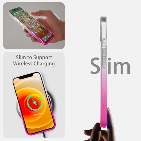 JJGoo متوافق مع حافظة iPhone 12 و12 Pro، حافظة هاتف شفافة مقاومة للصدمات، غطاء واقٍ خلفي صلب نحيف مضاد للخدش من البولي كربونات، شفاف in Kuwait