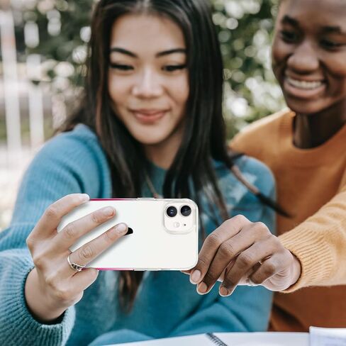 JJGoo متوافق مع حافظة iPhone 12 و12 Pro، حافظة هاتف شفافة مقاومة للصدمات، غطاء واقٍ خلفي صلب نحيف مضاد للخدش من البولي كربونات، شفاف in Kuwait