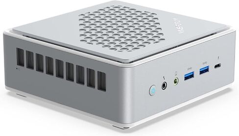 كمبيوتر مكتبي MINIFORUM EliteMini TH50 Mini PC الجيل الحادي عشر Core i5-11320H، ذاكرة وصول عشوائي 16 جيجابايت، 512 جيجابايت NVMe SSD، مخرجات HDMI/DP/Thunderbolt 4(8K@60 هرتز)، 2x2.5G RJ45، 6xUSB، فتحة 2xHDD، رسومات Iris Xe (متجددة) in Saudi Arabia