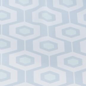 Fisher-Price Replacement Sheet Stow 'n Go Bassinet DXY20 - Sheet is White, Blue and Green with a Hexagon Pattern