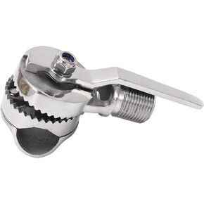 Marine VHF Antenna Mount Marine VHF Antenna Mount 316 Stainless Steel Adjustable Ratchet Mount for 7/8 to 1in Rails