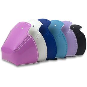 4 Pieces PU Leather Toe Cap Guards Protectors for Roller Derby Figure Skates