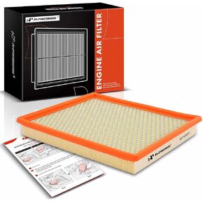 A-Premium Engine Air Filter Compatible with Nissan Armada, Frontier, NV1500, NV2500, NV3500, Pathfinder, Titan, Xterra & Jeep Grand Cherokee & Infiniti QX56, 1993-2023, Replace# 53007386AB