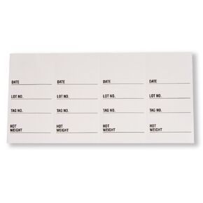 UltraSource 448516 Hot Carcass Tags, 2.66" W x 4.25" H (Pack of 1000)