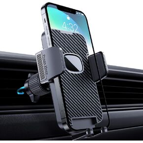 Car Phone Holder Mount [Upgraded Hook Clip] Air Vent Phone Holder for Car [Thick Case Friendly] Universal Air Vent Clip Cell Phone Holder Fit for All iPhone Android Smartphones