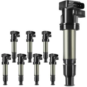 YHTAUTO Set of 8 Ignition Coil Packs Replacement for Cadillac DTS 2007-2011, SRX XLR 2007-2009, STS 2007-2010, Buick Lucerne, V8 4.4L 4.6L Replace 12602862