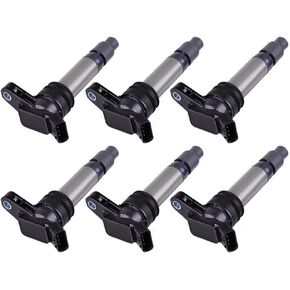 OCPTY Set of 6 Ignition Coils Compatible with OE: UF594 C1677 Fit for Land Rover LR2 for Volvo S60/S80/V70/XC60/XC70/XC90 2007-2016