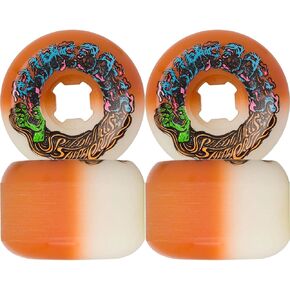 Santa Cruz Skateboard Wheels 56mm Hariballs 50-50 95A White/Orange, 22222898-129771