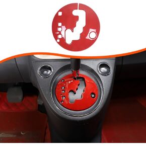 Gear Shift Frame Cover Trim Compatible with Fiat 500 2011-2023 ABS Control Gear Box Shift Knob Panel Frame Cover Sticker Decorative Accessories