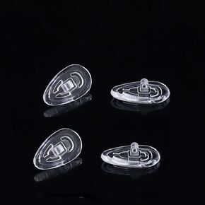 Eyeglasses Nose Pads 17mm Screw Nose Pieces Soft Silicone Nose Pads Nosepads for Eye Glasses Eyeglasses Sunglasses