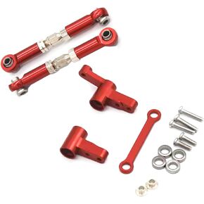 Metal Replacement Accessories for Hyper Go H14bm Mjx 14210 14209,1/14 Brushless Rc Cars Aluminum Upgrade Spare Part (servo Saver and Steering rods)