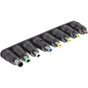 uxcell DC Power Adapter Kit 8pcs 5.5 x 2.1mm Jack Converter Barrel Connector Set
