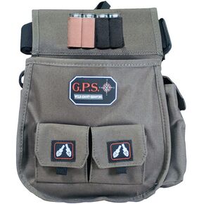 Capcom G. Outdoors Products Deluxe Double Shell Pouch - Rugged Shooting Range Bag with Adjustable Web Belt, Olive
