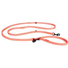 EzyDog Vario 6 Multi-Function Dog Leash with Snap Hook and Reflective Stitching - Perfect for Running, Walking, and Traffic Control - Hands-Free, Double Dog, and Tethering Capabilities (Lite, Red)