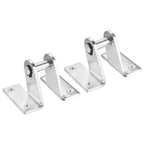PATIKIL 70x48mm Air Cylinder Rod Clevis 2 Pack Mounting Bracket Rear Pivot Mount Pneumatic Parts, Silver