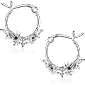 CHIC & ARTSY 925 Sterling Silver Octopus,Tentacle,Lizard,Gecko,Spider Dangle Hoop Earrings Beach Themed Earrings for Women Animal Lovers Jewelry
