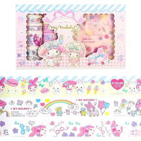 مجموعة شريط كاواي واشي - 10 لفات + 10 قطع ملصقات شريط لاصق مزخرف للرسوم المتحركة للأطفال هدية DIY، سجل القصاصات، يوميات، ديكورات الحفلات، مجلات رصاصة (أزرق) in Kuwait