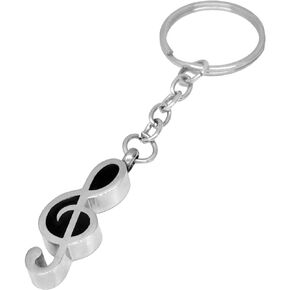 Stainless Steel Cremation Keepsake Music Note Keychain Urn Pendant Keyring Ash Memorial Jewelry