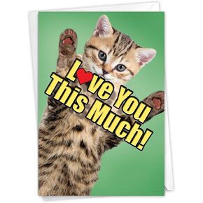 The Best Card Company - 1 Fathers Day Card for Dad, Pa, Pop, Daddy, Stepfathers with Envelope - Loving Notecard - A Great Dad C6780FDG