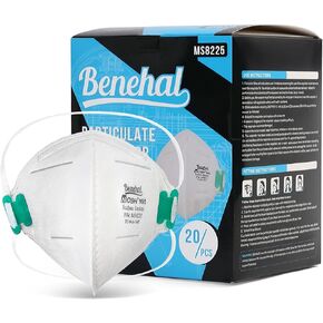 LotFancy N95 Mask, NIOSH Particulate Respirator, N95 Face Mask for Construction, Cleaning, Air Filter Mask for Dust Pollution