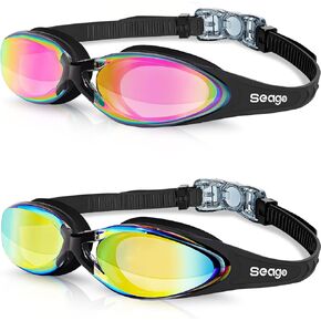 Seago 2 pack Swim Goggles for Men Women Anti Fog No Leaking Adult Water Pool Goggles in Kuwait