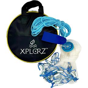 Cast Fishing Nets: 4ft/ 6ft/ 8ft Sizes for Saltwater & Freshwater Fishing - Enhanced with Heavy-Duty Zinc Sinker Weights