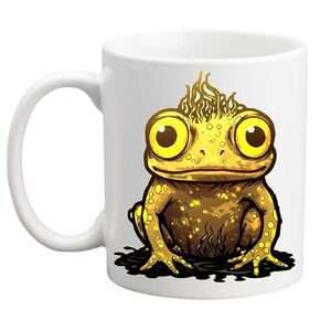 Rain Frog Cute Batrachophile Funny Sarcastic Motivational Novelty Inspirational Birthday Gifts For Friends Coworkers Siblings Dad And Mom Both Sides Printed 11 Oz Ceramic Coffee Mug (Design 1)