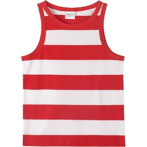 Spring&Gege Boys Striped Tank Tops Summer Sleeveless Cotton T Shirt (4-12 Years)