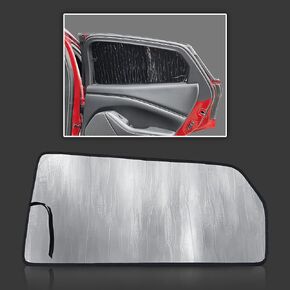 GalaxyAutoShield Custom Fit Front Side Window Sunshades (2pcs) for 2021 2022 2023 2024 Ford Mustang Mach-E Mache 4Dr Coupe, Accessories UV Reflector Privacy Insulated Protection (Made in USA)