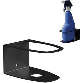 Koova Spray Bottle Holder Heavy Duty- Wall Mount Storage Rack for 3 Spray Bottles, Utility Shelf with Included Hardware - Made in USA, Sturdy Metal Organizer for Efficient Kitchen and Garage Storage