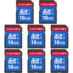 INDMEM SD Card 4GB, 8 Packs Class 4 4GB Flash Memory Card MLC Standard Secure Digital Cards Camera Card in Kuwait