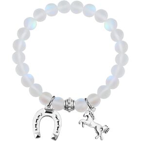 Horse Inspirational Gift Horse Charm Bracelet Horse Lover Gifts for Horse Rider Horse Trainer Gift Equestrian Gifts