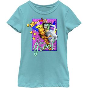Marvel Rad Groot Girls Short Sleeve Tee Shirt