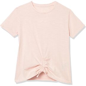 GUESS Girls' Organic Jersey Ruched Logo T-shirt in Saudi Arabia