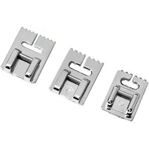 سحاب قدم يناسب جميع ماكينات الخياطة المنزلية ذات الساق المنخفضة، Brother Babylock Euro-Pro Janome Kenmore White Juki New Home Simplicity Elna Etc (قدم ضاغط للخزان) 3 عبوات in Kuwait