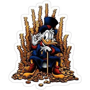Game of Coins (Alternate), ducktales Decal Sticker - Sticker Graphic - Auto, Wall, Laptop, Cell, Truck Sticker for Windows, Cars, Trucks