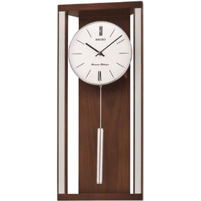 Seiko Modern & Sophisticated Wall Clock with Pendulum and Dual Chimes
