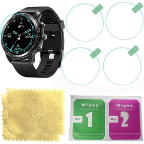 Tempered glass screen protector for tinwoo smart watch screen protector with four pieces in one pack with round screen