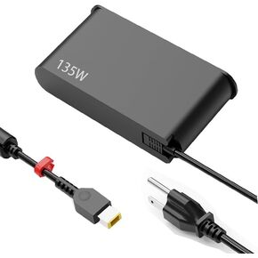 New 135W ThinkPad Laptop Adapter for Lenovo Thinkpad X1 P1 P15v T15p T440P T450P T460P T470P for Yoga 370 910 920 Ideapad 7 Slim 7-15 7-14 Pro Legion Y50 Y520 Y530 Laptop Charger