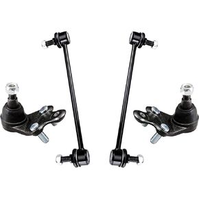 PartsW - 4 PC for Lexus ES300h 2013-2018 / Lexus ES350 2013-2018 / Toyota Avalon 2013-2018 / Toyota Camry 2007-2017, Front Suspension Kit 2 Sway Bar Links + 2 Lower Ball Joints