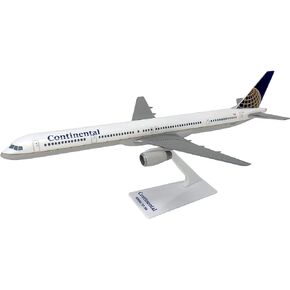 Flight Miniatures Continental (91-10) Boeing 757-300 1:200 Scale - Plastic Snap-Fit Model Airplane - Collectible Replica of Continental Airlines Aircraft Part #ABO-75730H-003