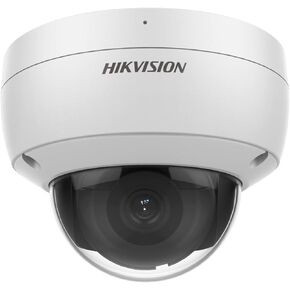 Hikvision IP Camera Compatible DS-2CD2183G2-IU 2.8mm Lens 4K 8MP AcuSense Vandal Fixed Dome Network Camera Outdoor Indoor Built-in Mic H.265+ IP67 IK10 Firmware Upgrade International Version