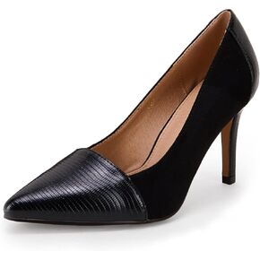 PiePieBuy Womens High Heeled Pumps Pointed Toe Slip On Stiletto Classic Dress Party Office Shoes Black