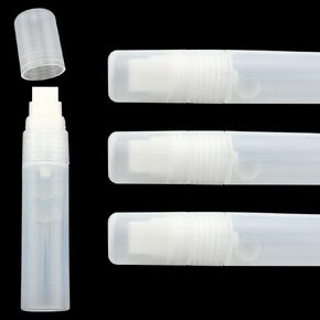 4pcs Empty Acrylic Markers 15mm Blank Flat Head Graffiti Markers White Fillable Paint Pen Refillable Paint Markers for Rock Painting Wood Ceramic Metallic Graffiti Paper Drawing