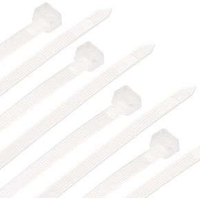 uxcell Nylon Cable Ties 20 Inch Self-Locking Zip Ties 0.2 Inch Width White 50pcs