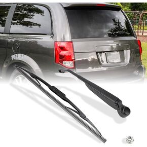 Rear Wiper Arm Blade Assembly Kit Compatible with 2011-2020 Dodge Grand Caravan, 2011-2016 Chrysler Town & Country Rear Window Wiper, Replacement 68102356AA, 68078307AA, 55077097AC