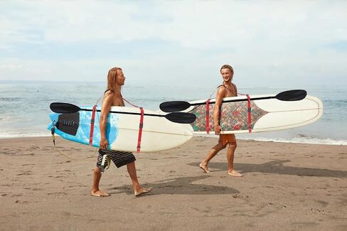 Surfboard Shoulder Strap/Paddle Board/Kayak| Hands-Free SUP Carrying Strap Boards with Padded Shoulder Sling &Paddle cover，Paddle Carrier & Accessories in Saudi Arabia
