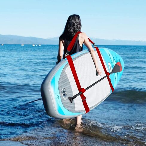Surfboard Shoulder Strap/Paddle Board/Kayak| Hands-Free SUP Carrying Strap Boards with Padded Shoulder Sling &Paddle cover，Paddle Carrier & Accessories in Saudi Arabia