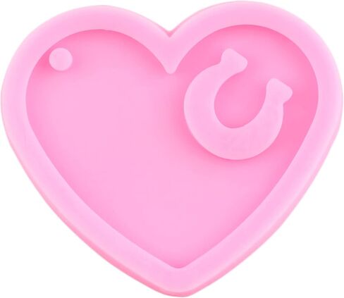 Heart Silicone Keychain Mold Heart Keychain Pendant Mold Puzzle Silicone Mold For Jewelry Pendant Crafts Making Set Of 5 in Saudi Arabia